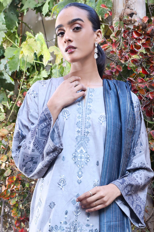 3 Piece - Premium Embroidered Linen - 0100