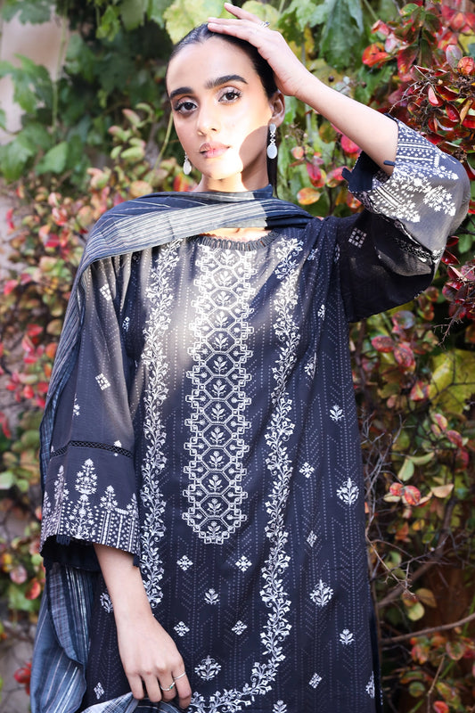 3 Piece - Premium Embroidered Linen - 0097