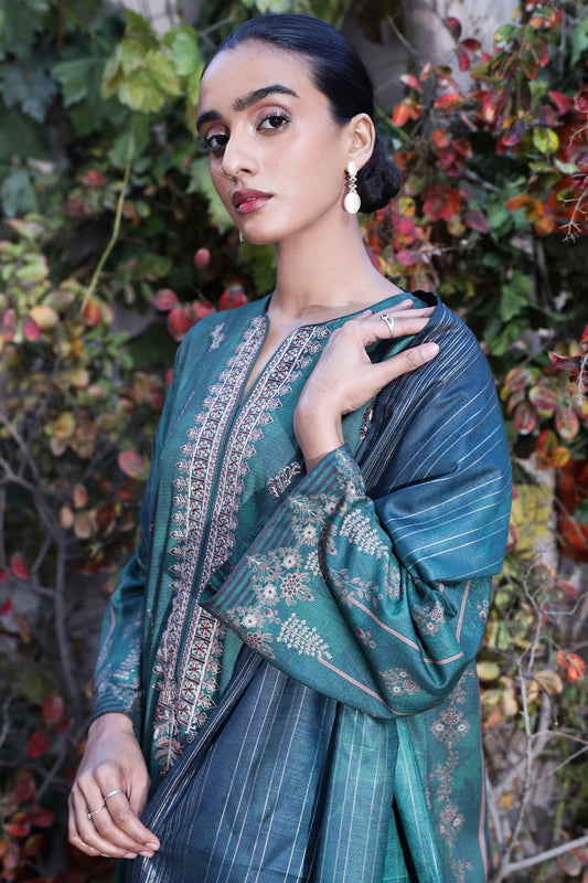3 Piece - Premium Embroidered Linen - 0098
