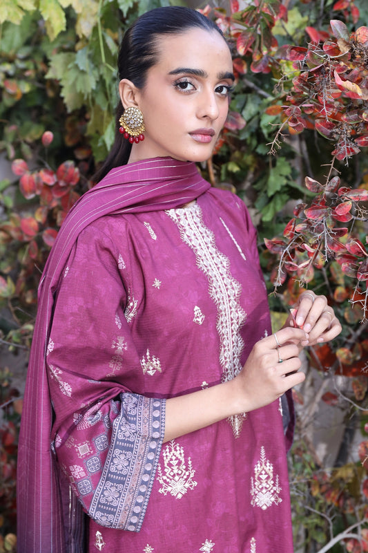 3 Piece - Premium Embroidered Linen - 0099