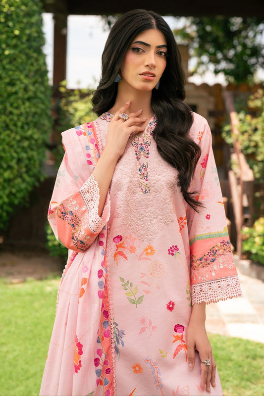3 Piece - Premium Embroidered Lawn - 3751