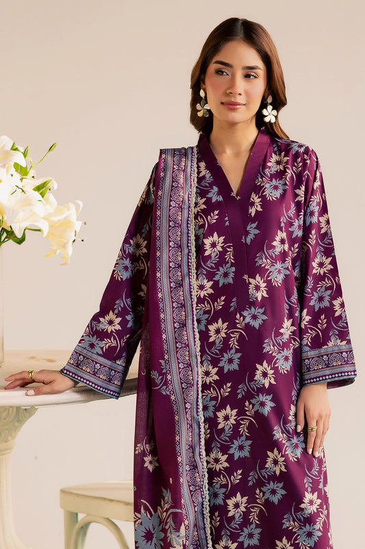 3 Piece- Premium Digitally Printed Lawn - 3780