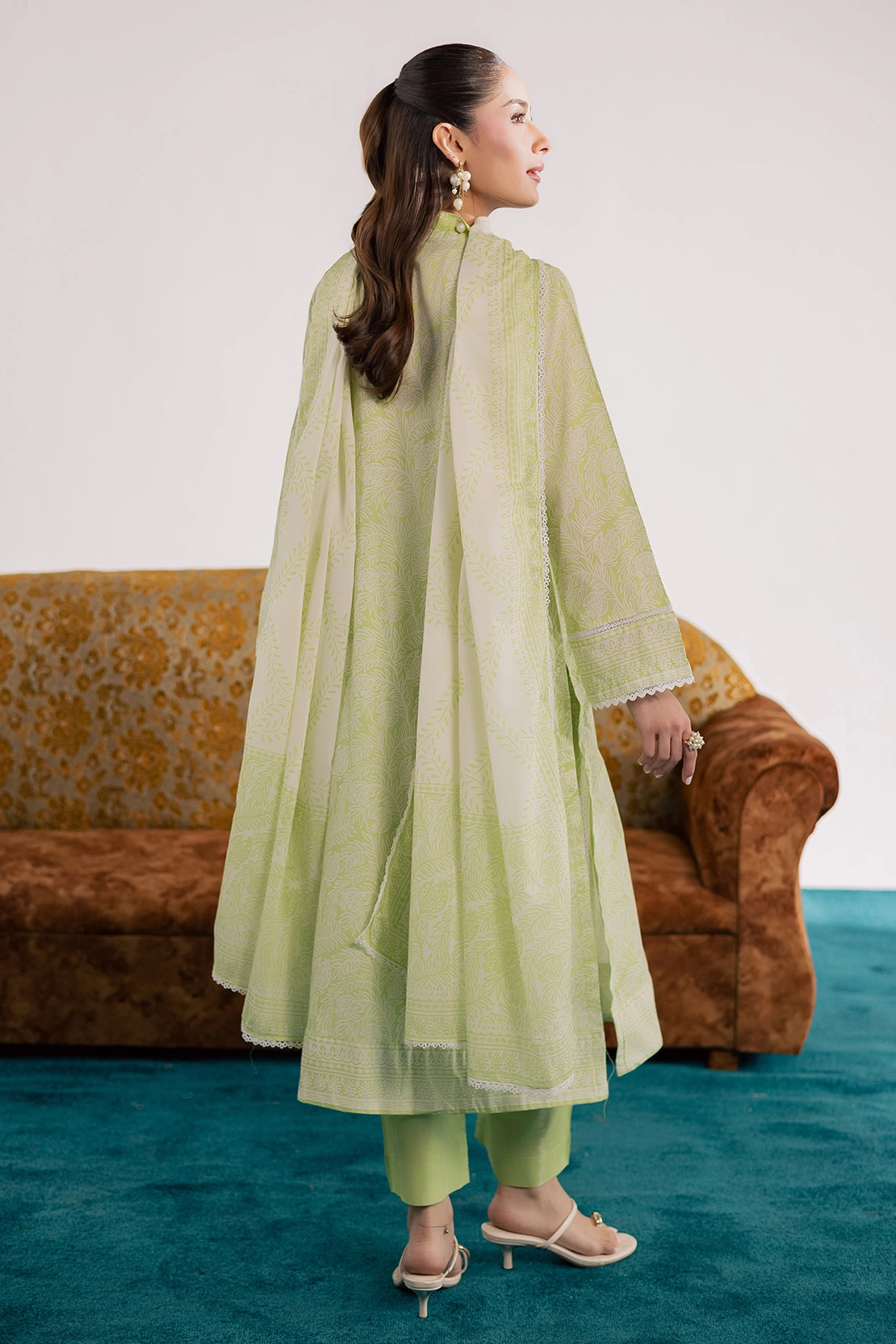 3 Piece- Premium Digitally Printed Lawn - 3772