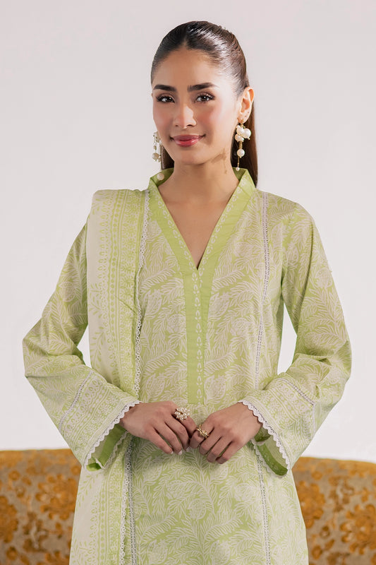 3 Piece- Premium Digitally Printed Lawn - 3772