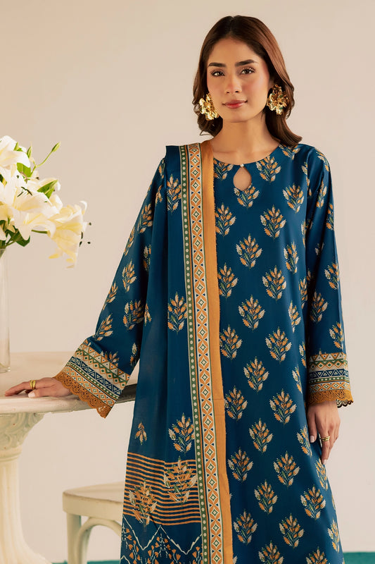 3 Piece- Premium Digitally Printed Lawn - 3774