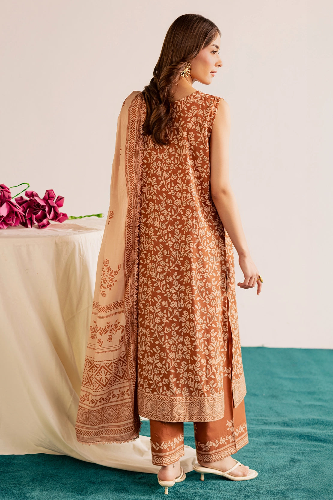 3 Piece- Premium Digitally Printed Lawn - 3775