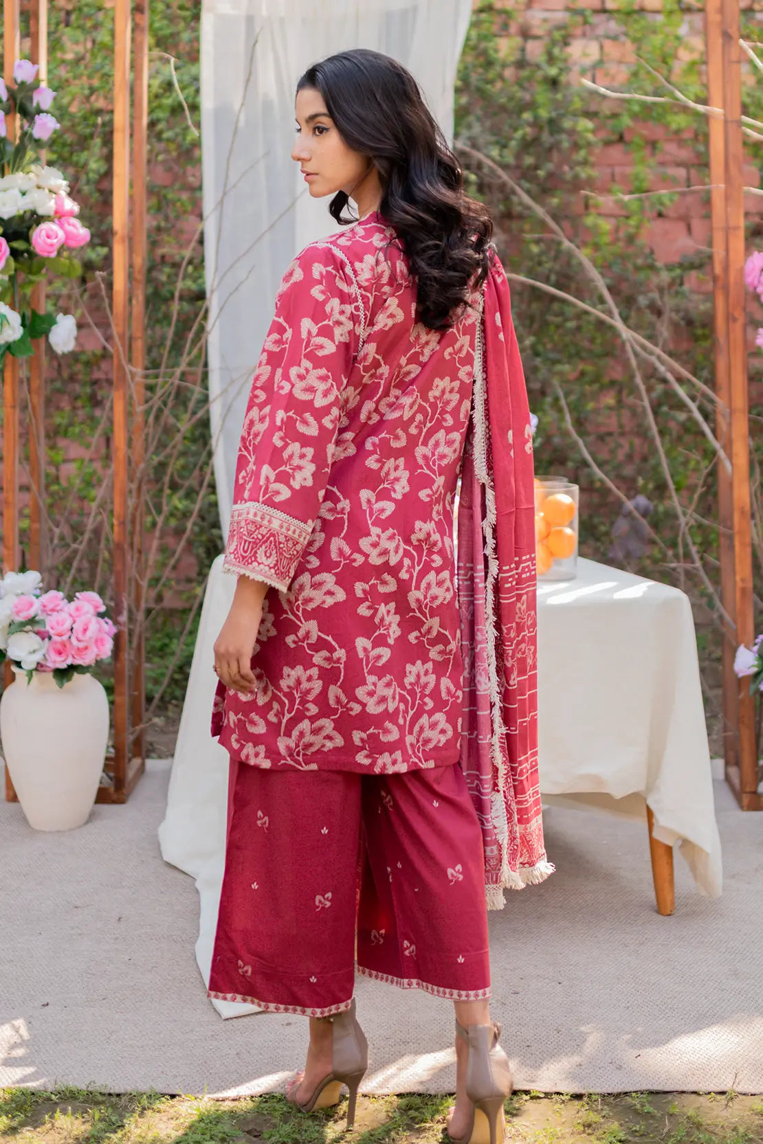 3 Piece - Digitally Printed Lawn - 8766