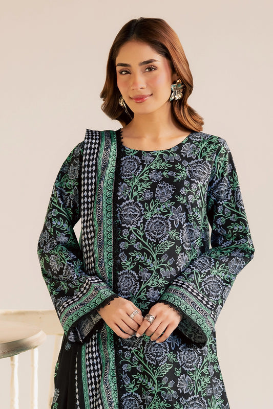 3 Piece- Premium Digitally Printed Lawn - 3777