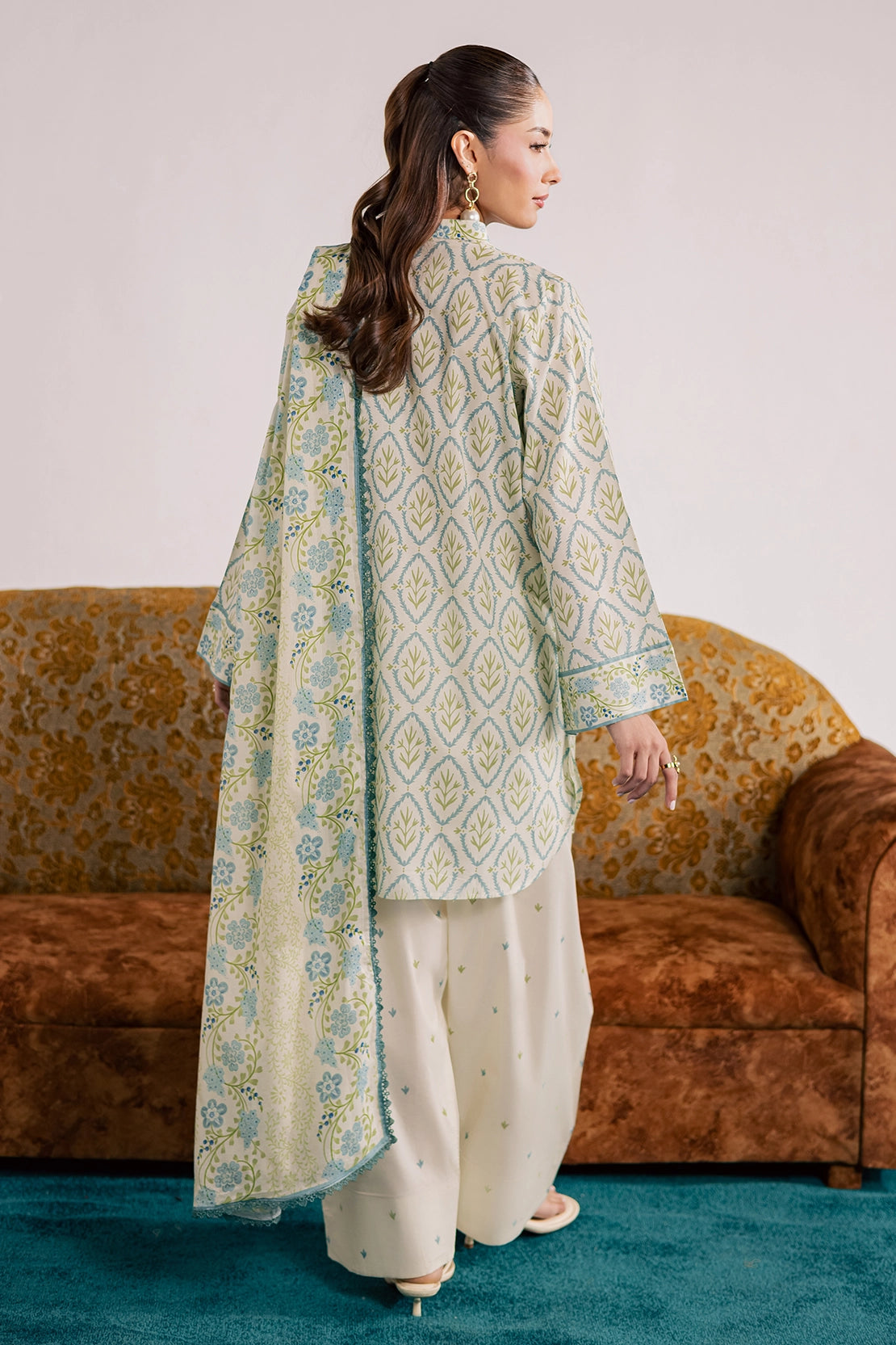 3 Piece- Premium Digitally Printed Lawn - 3778