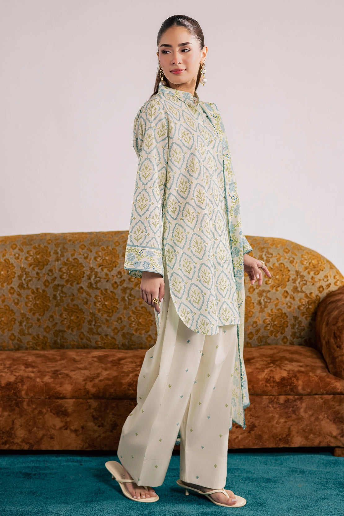 3 Piece- Premium Digitally Printed Lawn - 3778