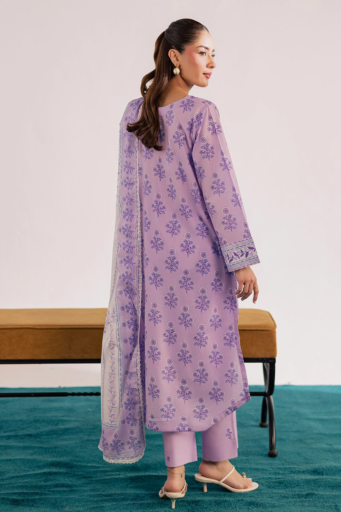 3 Piece- Premium Digitally Printed Lawn - 3779