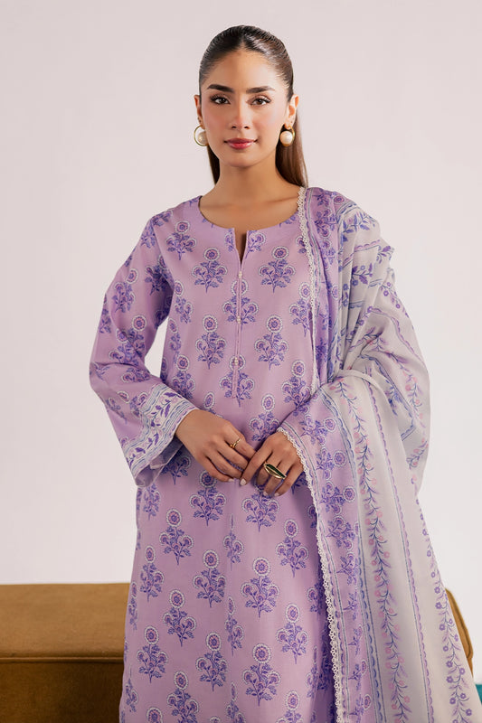 3 Piece- Premium Digitally Printed Lawn - 3779