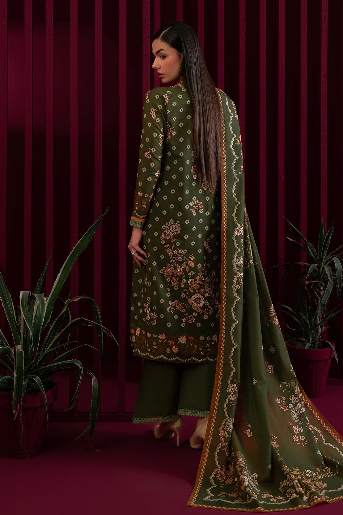 3 Piece - Digitally Printed Khaddar - 1020