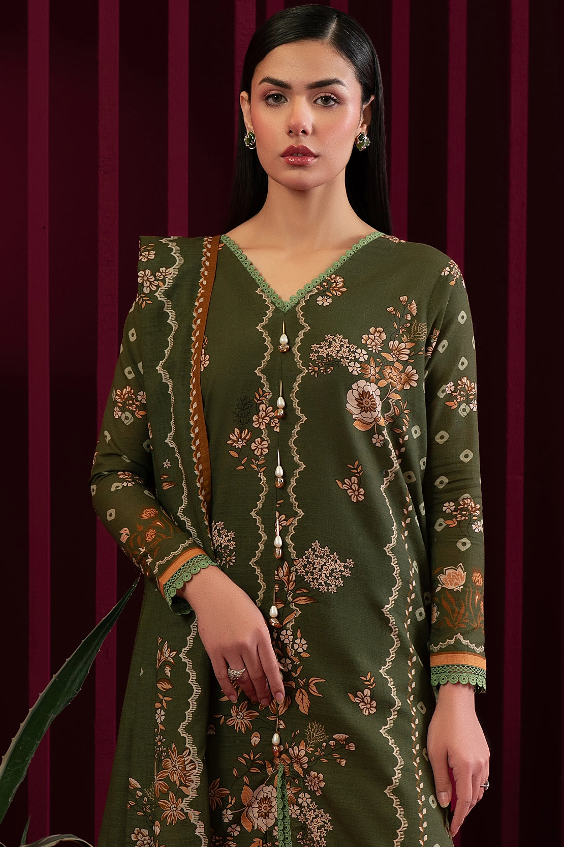 3 Piece - Digitally Printed Khaddar - 1020