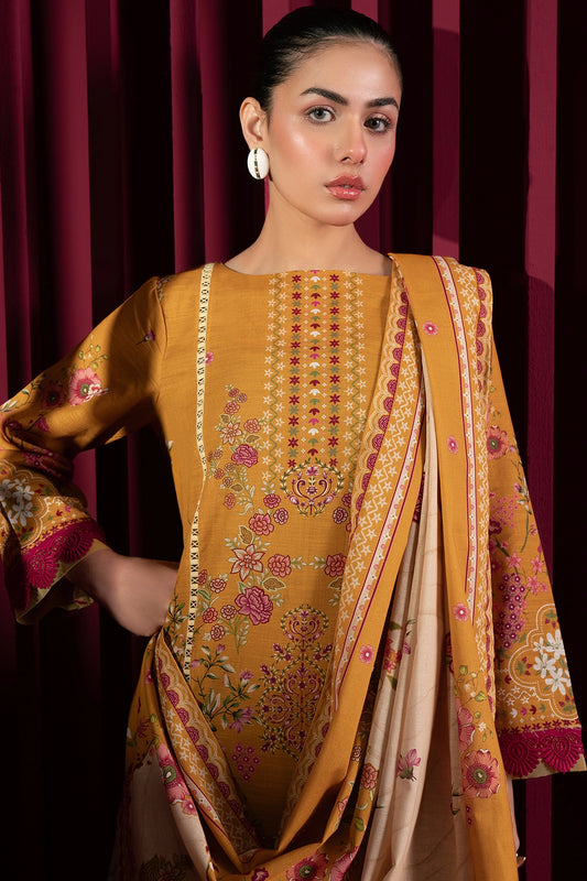 3 Piece - Digitally Printed Khaddar - 1013