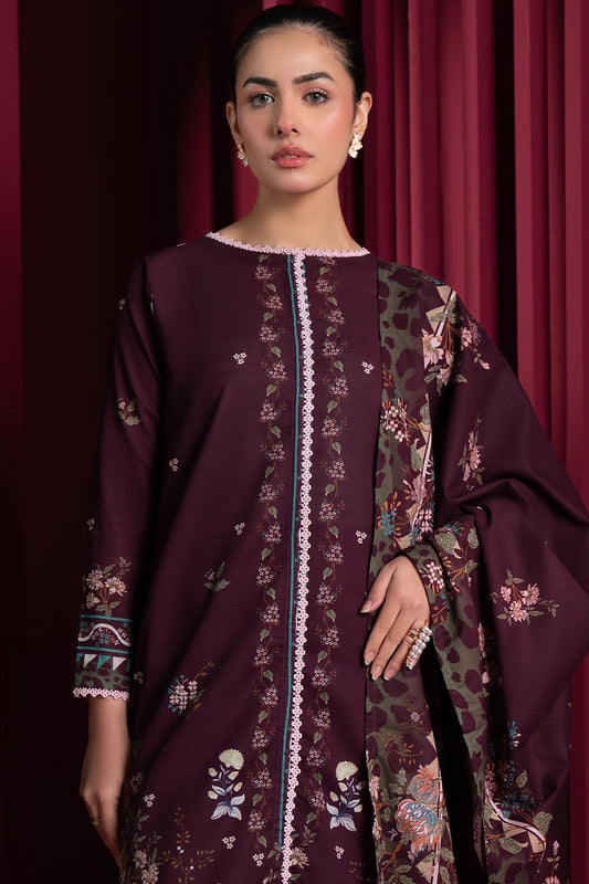 3 Piece - Digitally Printed Khaddar - 1014