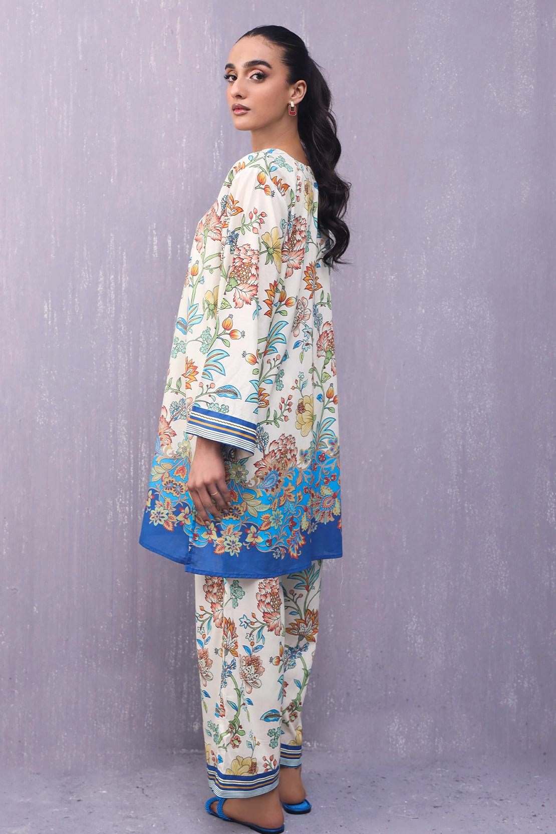 Stitched 2 Piece - Digitally Printed Lawn - 1025