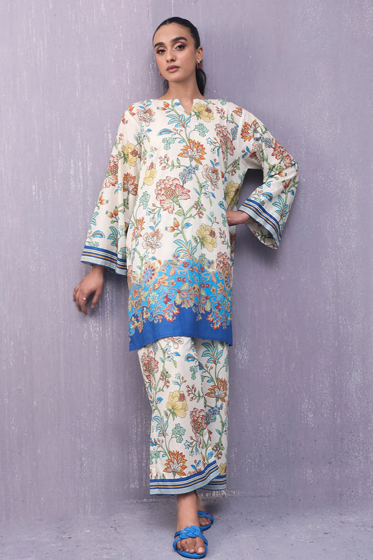 Stitched 2 Piece - Digitally Printed Lawn - 1025