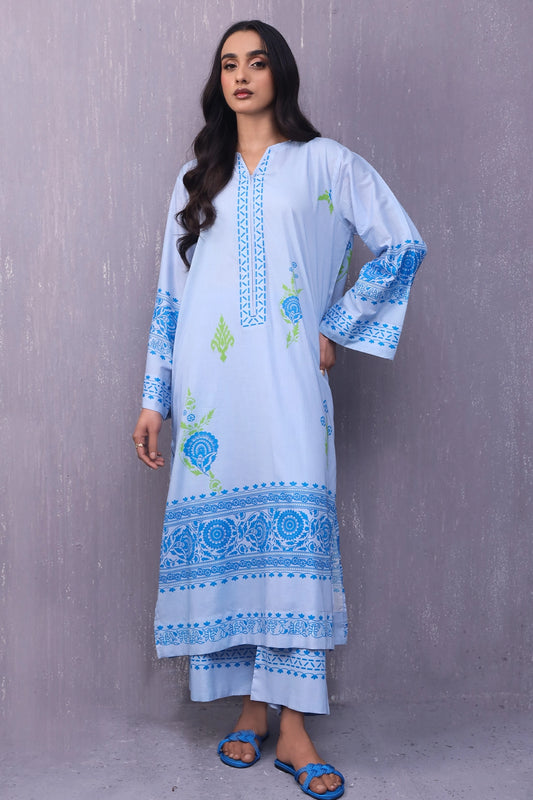 Stitched 2 Piece - Digitally Printed Lawn - 1026