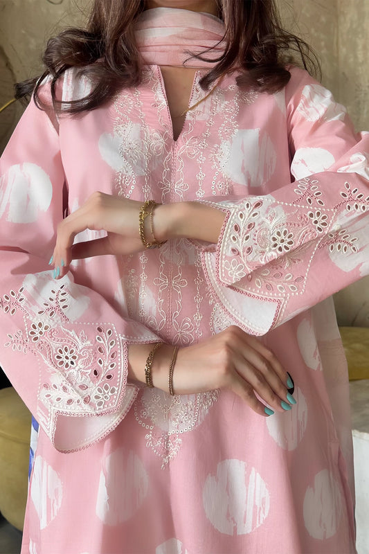 Stitched 3 Piece - Embroidered Lawn - 547 - C