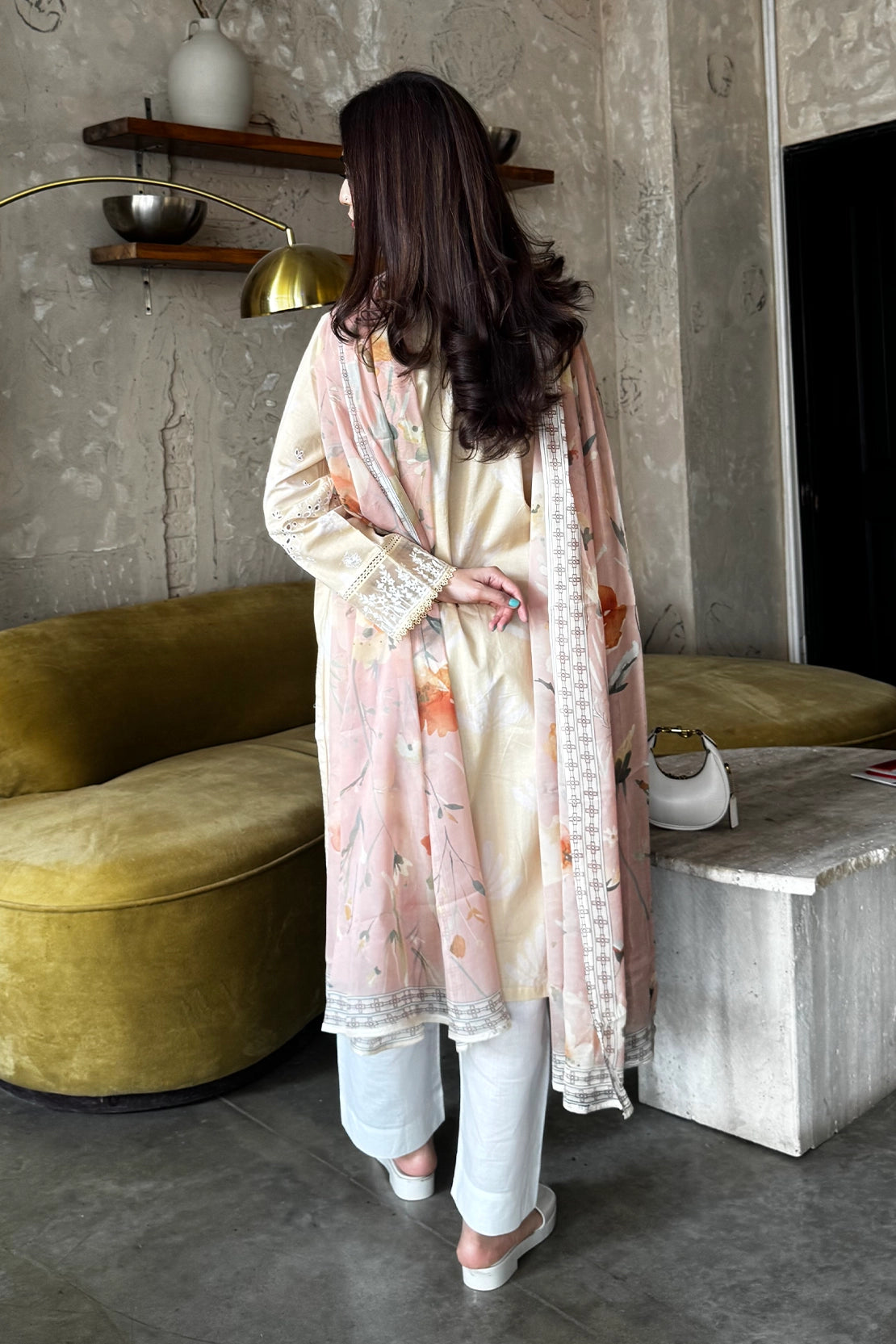 Stitched 3 Piece - Embroidered Lawn - 551 - S