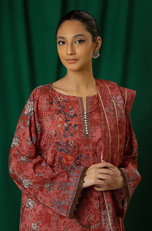 3 Piece - Embroidered - 8323