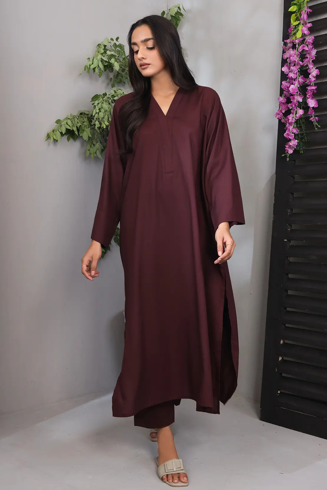 Co Rashid Stitched 2 Piece – Solid Co-ord – 1013 – Rashid Tex