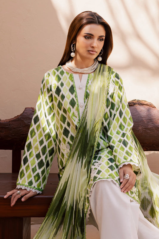 3 Piece - Premium Embroidered Lawn - 3737