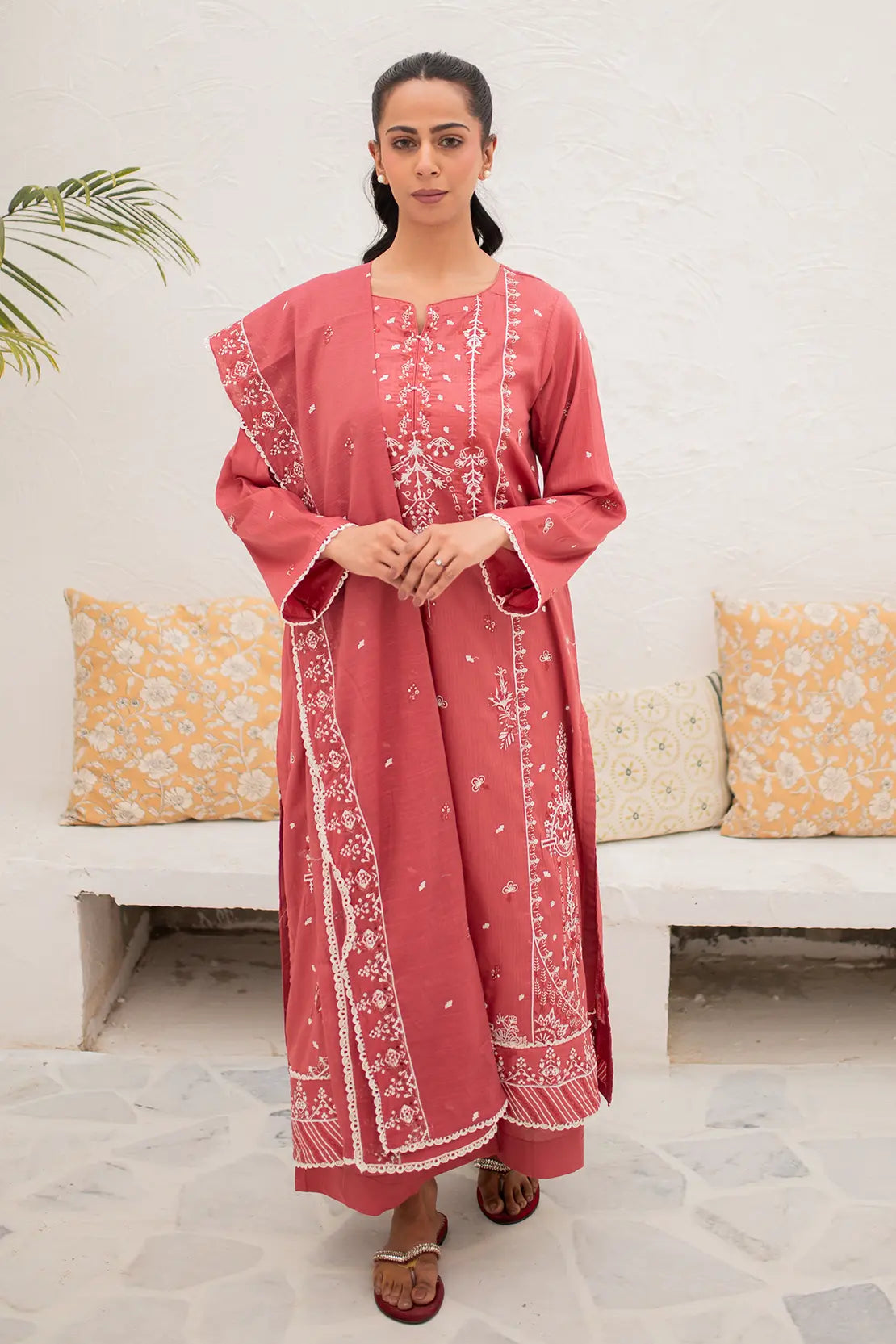 3 Piece - Embroidered Lawn - 8169