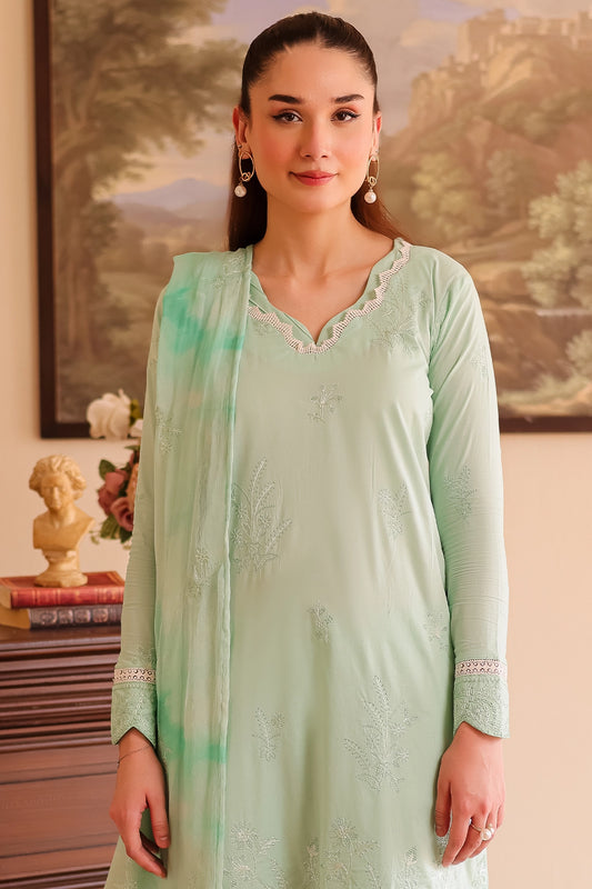 3 Piece - Premium Embroidered Lawn - 501