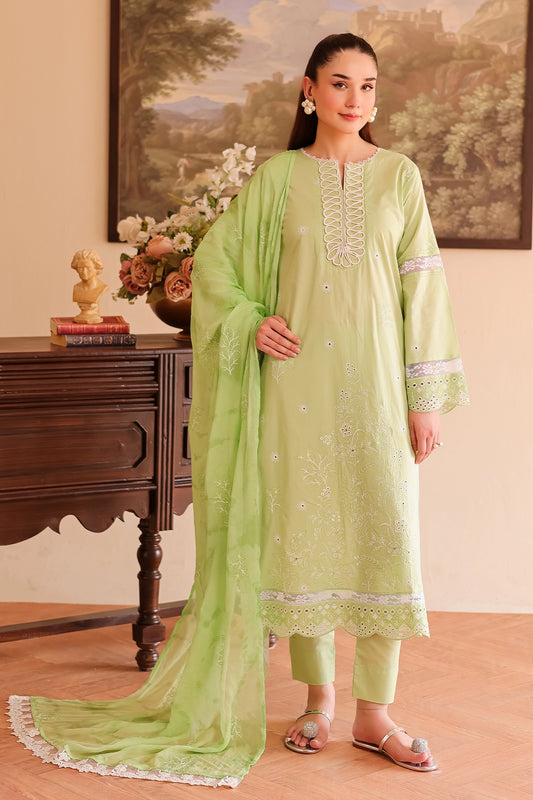 3 Piece - Premium Embroidered Lawn - 508