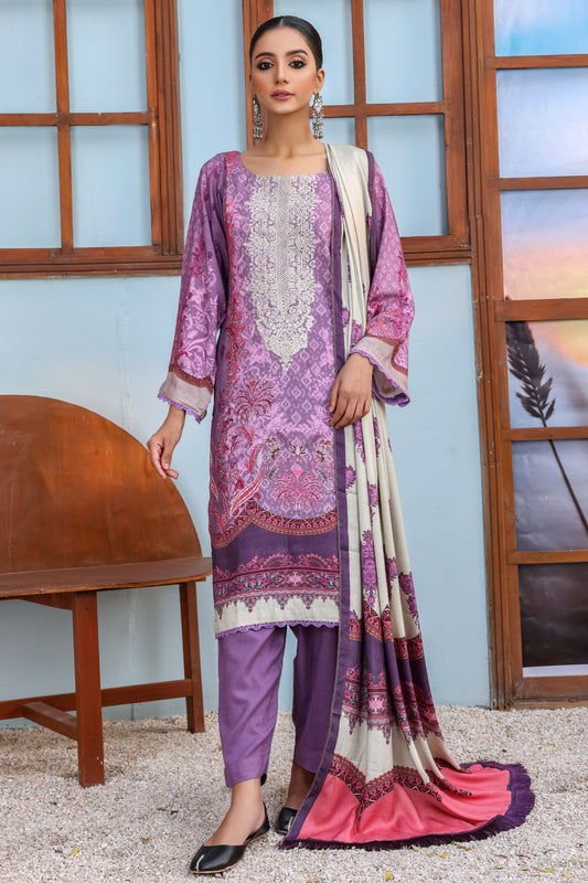 3 PIECE - EMBROIDERED PEACH - 1152