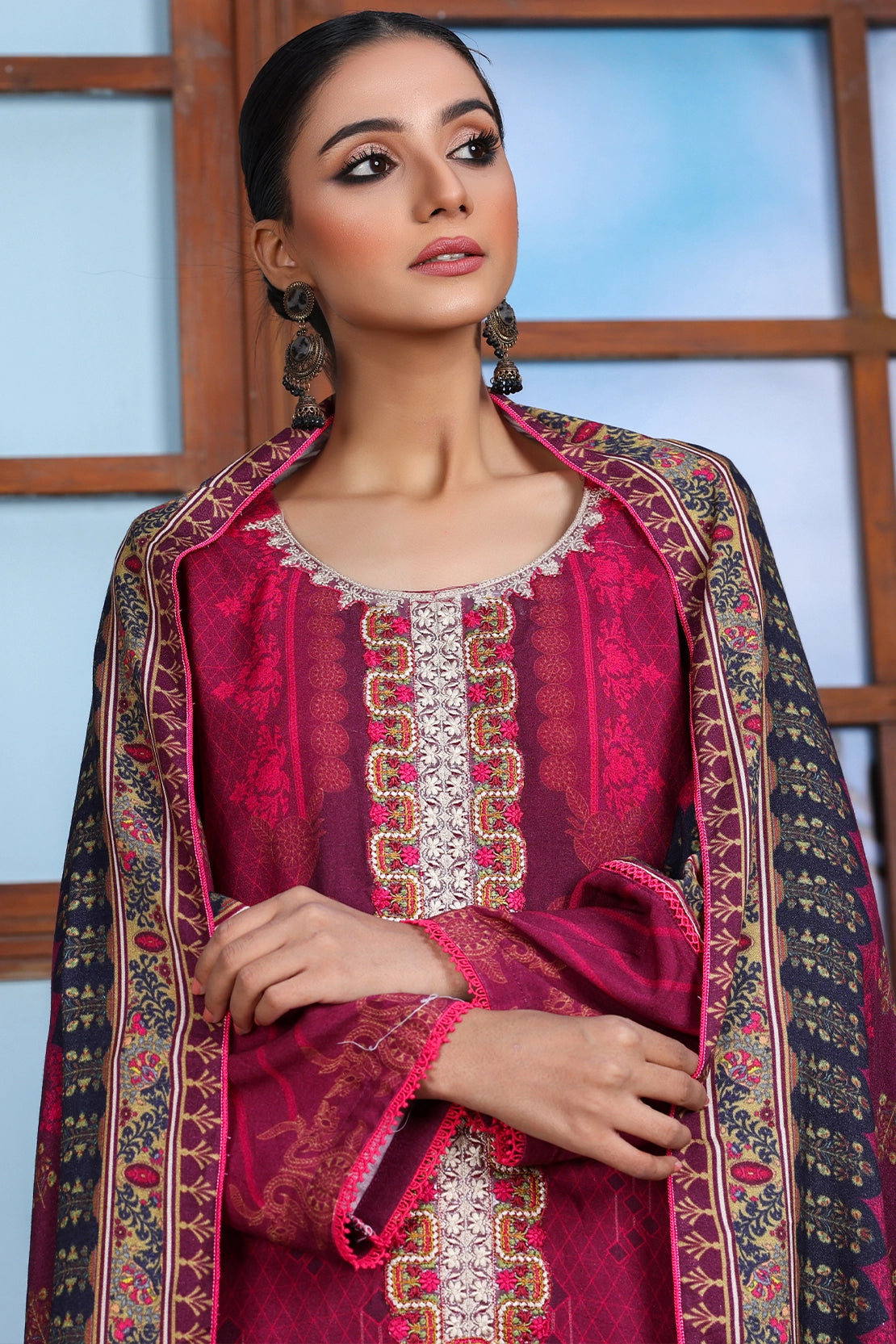 3 PIECE - EMBROIDERED PEACH - 1157