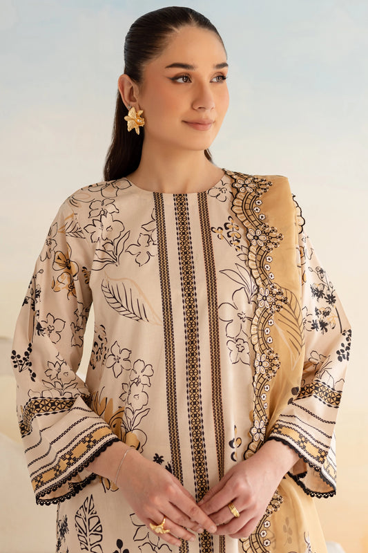 3 Piece- Premium Digitally Printed Lawn - 9161