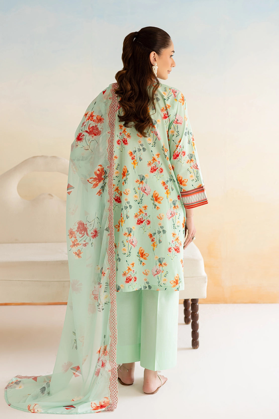 3 Piece - Premium Digitally Printed Lawn - 9164