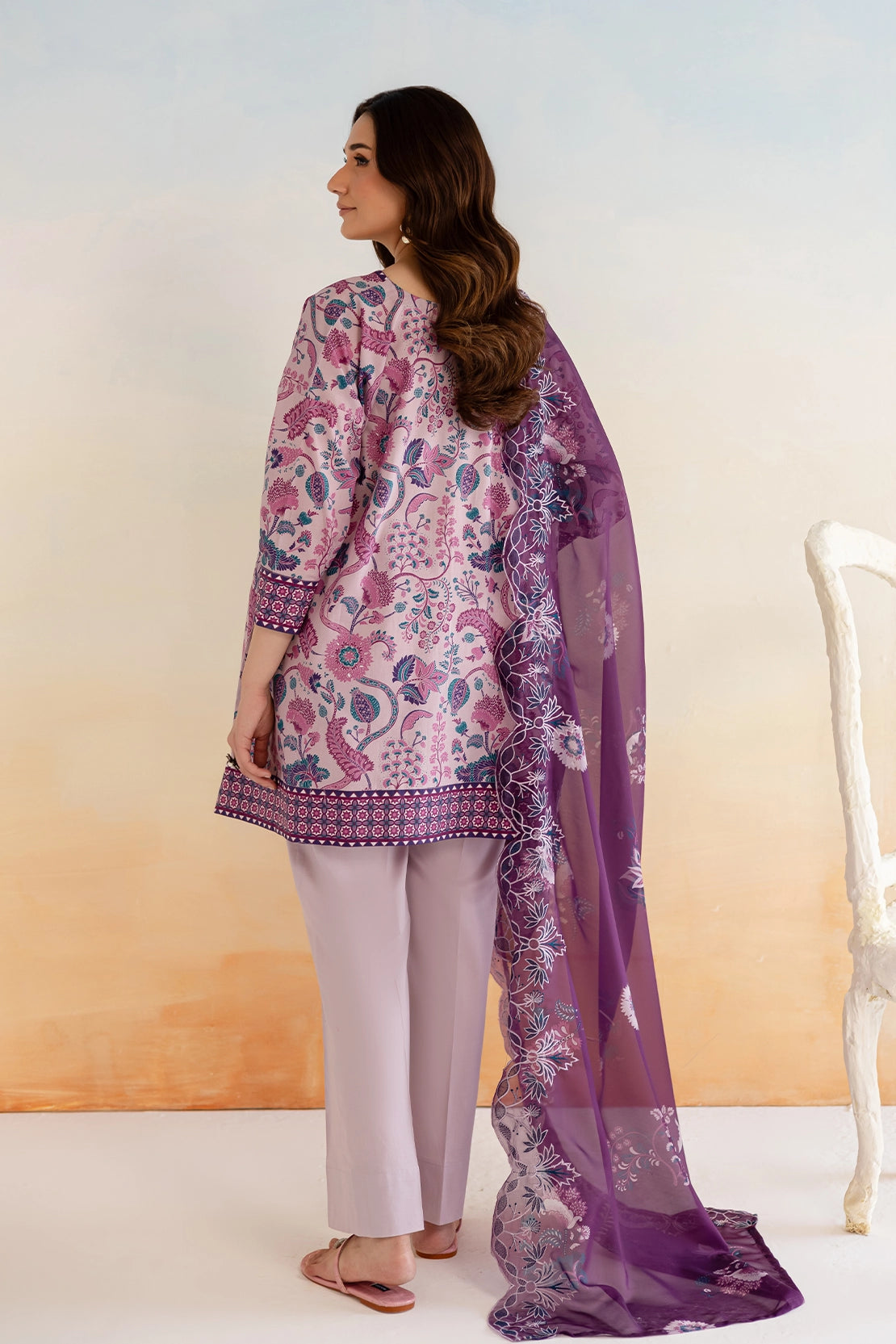3 Piece- Premium Digitally Printed Lawn - 9167