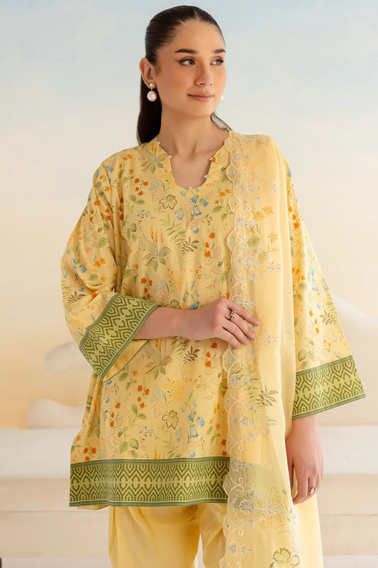 3 Piece - Premium Digitally Printed Lawn - 9168