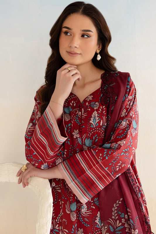 3 Piece - Premium Digitally Printed Lawn - 9169